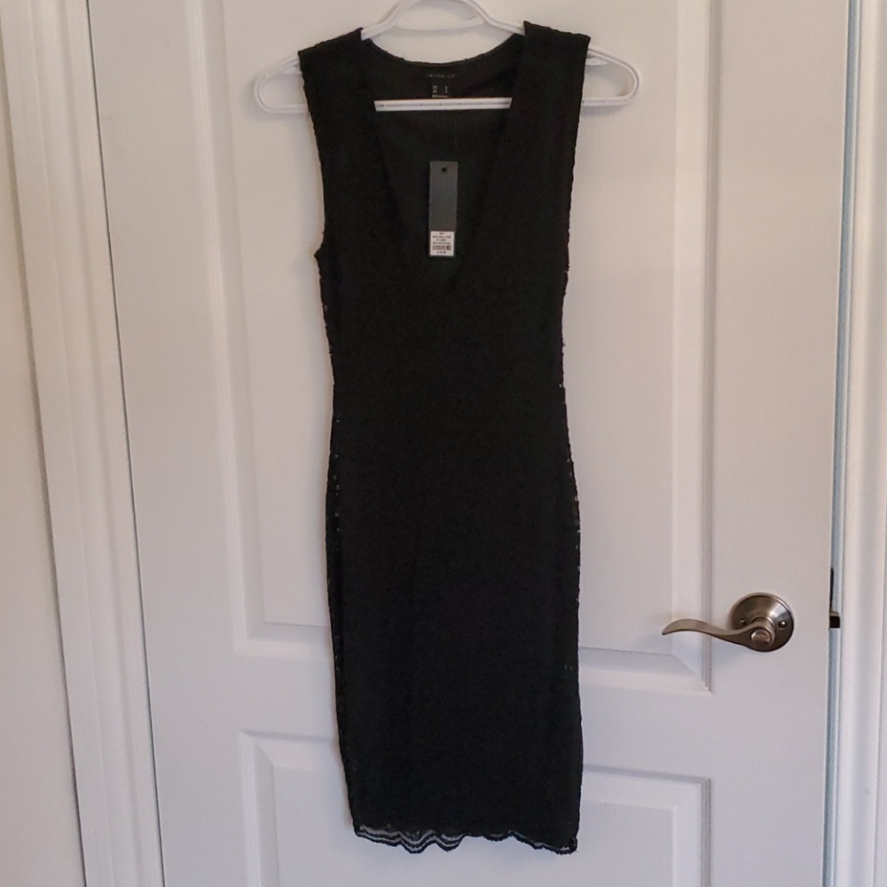 Black lace dress